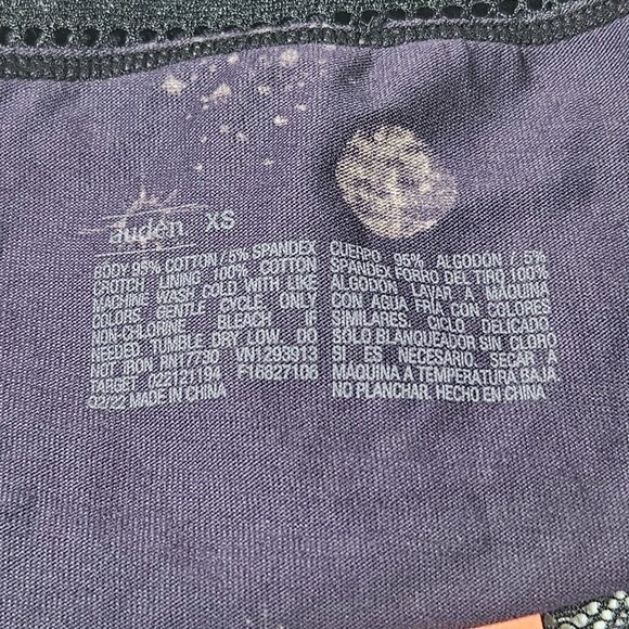 Auden Purple Celestial Bikini Briefs Size SX Black Lace Trim Cotton Blend - Picture 5 of 5